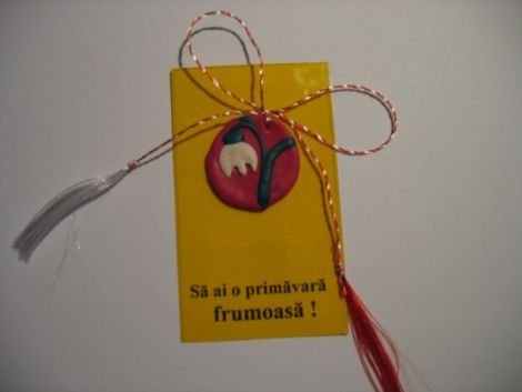 Martisor fimo ghiocel