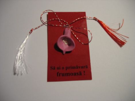 Martisor fimo floare cala