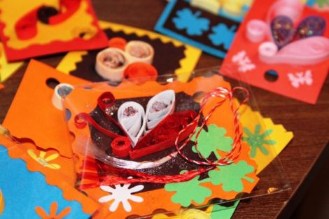 Martisoare Quilling si Decoupage