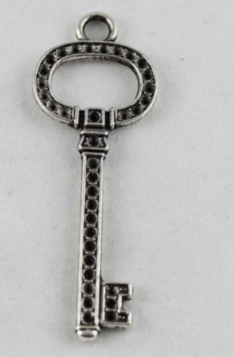 Pandantiv argint tibetan cheie 61mm x 23mm 1