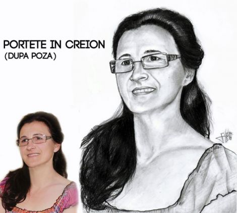 Portret in creion dupa poza