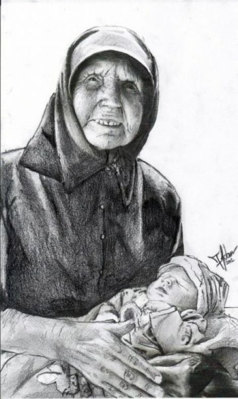 Portret in creion dupa poza