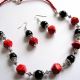 set howlite rosu si onix 