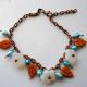 bratara howlite perle naturale si sticla  