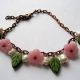 bratara howlite perle naturale si sticla 