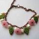 bratara howlite perle naturale si sticla 