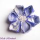 Clama EvenStar floare kanzashi perle cristale