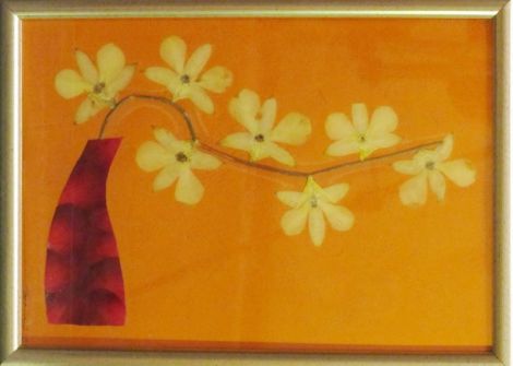 Tablou flori presate - orhidee