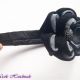 Cordeluta Little Black Flower - floare kanzashi