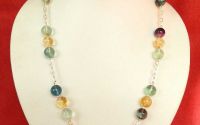 Colier lung din fluorite