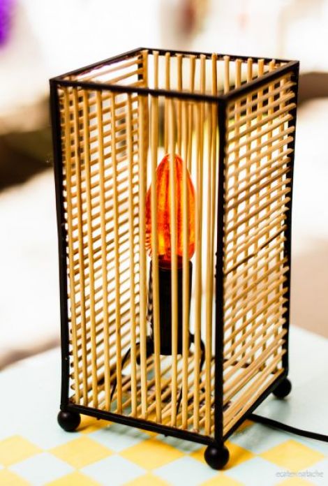 Lampa Reconditionata Bambus