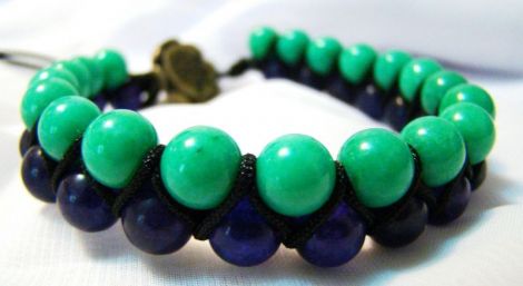 Bratara Green Velvet