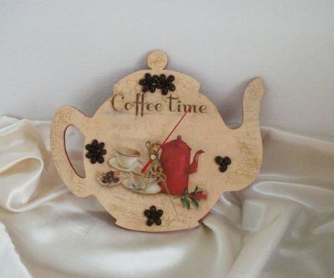 Ceas de perete "Invitatie la cafea"